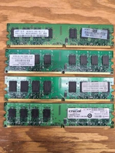 8GB (4x 2GB) Crucial Samung Kingston PC2-6400 800Mhz DDR2 Desktop Memory RAM #21 - Picture 1 of 1