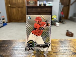 2018 Juan Soto Bowman Chrome Scouts Top 100 #44 Nationals Padres Read