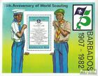 barbados block15 mint/MNH 1982 75 years Scouts