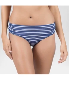New Women's Beach by Melissa Odabash Swim Bottoms navy blue stripe Size Medium - Picture 1 of 9