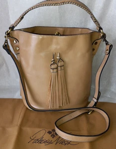 PATRICIA NASH OTAVIA HERITAGE BISCUIT LEATHER BUCKET CROSSBODY SHOULDER HANDBAG - Picture 1 of 18