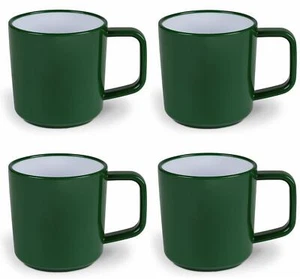 Kampa Camping Mugs - Set of 4 x 350ml Mugs - Fern Green - Picture 1 of 1
