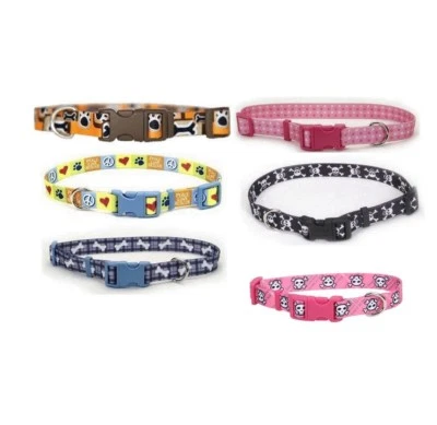Adjustable Dog Collars - fashionable styles - printed on both sides - Image 1 of 4