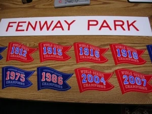 RED SOX Fenway Park 3D Baseball Schild Kunst Boston - Bild 1 von 14