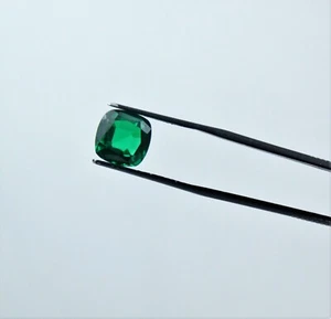 Green Nano Emerald Cushion AAARated Faceted Gemstone Jewelry Stone 16mm to 18mm - Picture 1 of 24