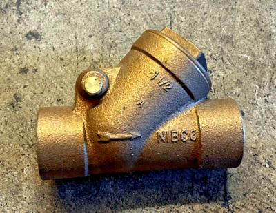 NIBCO 1 1/2"" Bronze Sweat Check Valve 125 SWP 200 CWP