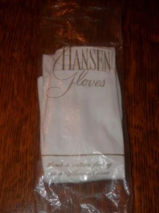 VINTAGE 1950's HANSEN SOFT CLOTH 22 INCH LADIES WOMENS OPERA EVENING GLOVES - Picture 1 of 4