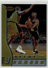 Avery Johnson 1996-97 Bowman's Best #36 San Antonio Spurs guarded by SHAQ O'Neal