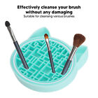 (Green)Makeup Brush Cleaning Mat Drying Rack To Prevent Damage SkinFriendly