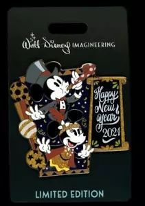 WDI Happy New Year 2021 Mickey Minnie LE 250 Disney Pin - Bild 1 von 1