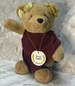 Vtg 1987 Caesars Rome North American Bear Co Special Edition Toga Teddy Standing - Picture 1 of 17