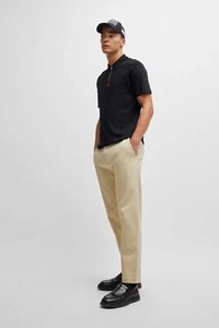 Hugo Boss Men’s Zeebo Chino Pants Tan Casual Slim Fit Trousers 38x29 - Picture 1 of 14