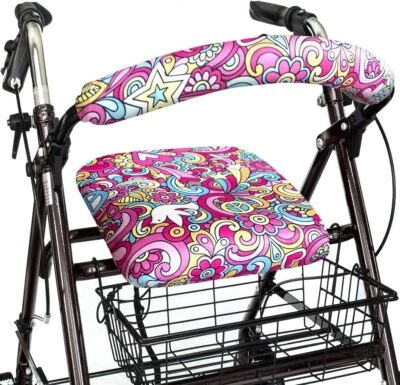 Cubiertas universales para asiento y respaldo andador andador barra enrollable protector elástico Foto 1 de 2