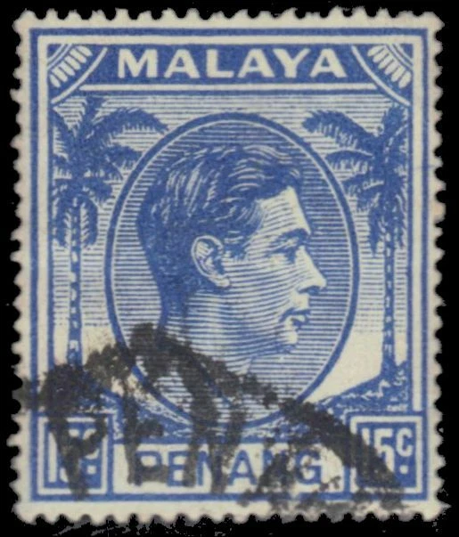 MALAYA PENANG 13 - King George VI "1949 Ultramarine" (pb46576) - Imagem 1 de 1
