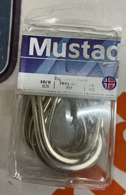 Mustard Big Game Hooks 10/0 sz. 10 pcs. 7691-DT - Image 1 of 3