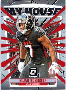 2023 Donruss Optic Bijan Robinson #4 My House Atlanta Falcons - Picture 1 of 2