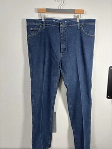 Wrangler Cowboy Cut Jeans Mens 42x34 Blue Premium Performance 47MAVMR Denim - Picture 1 of 5