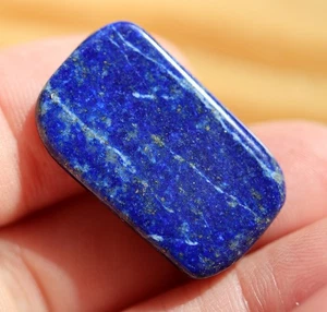 Polished Lapis cab for jewelry. - Picture 1 of 3