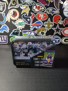 PANINI MJ HOLDINGS 2024 FOOTBALL TIN SEALED 4 PACKS 16 CARDS. ANTHONY RICHARDSON - Picture 1 of 6