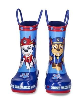 Botas de lluvia Nickelodeon Paw Patrol para niños pequeños azul con gráfico de licencia: 5/6 Foto 1 de 4