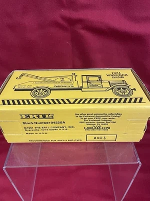 Wrecker Bank 1931 diecast ERTL 1991 9423UA juguete publicitario Eastwood Company Foto 1 de 4