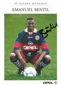 Emmanuel Bentil Original Autogrammkarte FC Bayern München - ca.11cm x 15cm - Picture 1 of 2