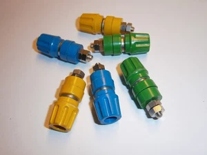 PKI 10A Polklemmen 4mm Hirschmann gelb grün blau - Bild 1 von 4