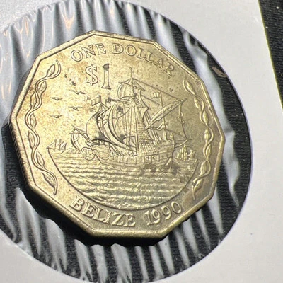 1990 Belize 1 Dollar X2217 - Image 1 of 3