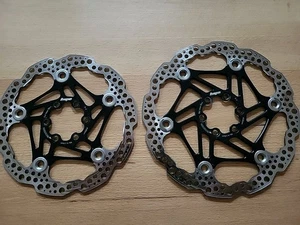 Hope Floating Rotas Pair 160mm & 180mm Black - Picture 1 of 5