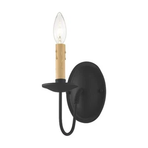 Applique da parete Lighting 4451-04 Heritage 1 luce nera - Foto 1 di 4