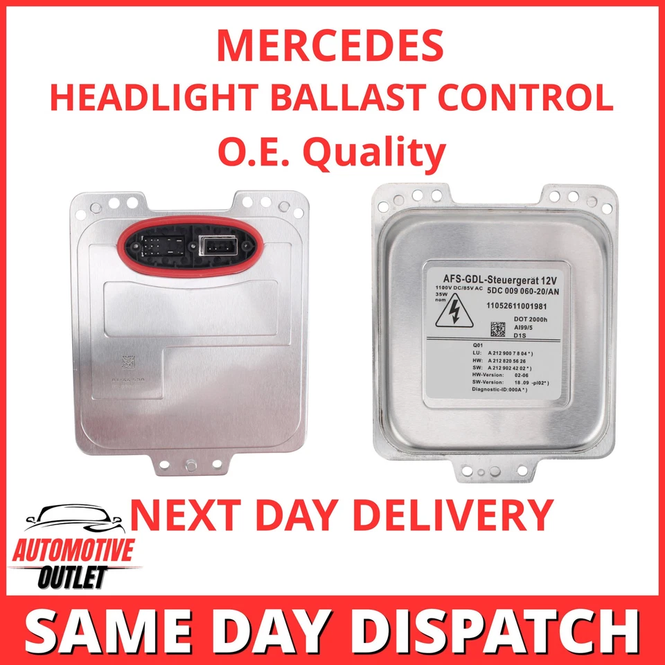 HID XENON HEADLIGHT BALLAST CONTROL UNIT FOR MERCEDES E CLASS W212 2010-2014 OEM - Image 1 of 4