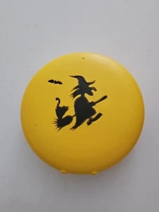 Vintage Blow Mold Witch w/Black Cat & Bat Moon Trixie Treat 9" UsA Made No Light - Picture 1 of 6