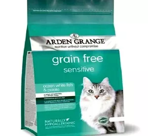 More details for arden grange sensitive cat 400g 2kg 4kg premium grain free complete dry food bpl