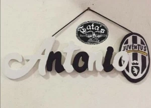 Nomi Calcio In Legno Personalizzabili - Foto 1 di 1