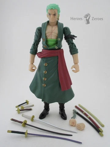 Bandai Anime Heroes One Piece RORONOA Action Figure with Swords *Complete* Cover