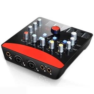 USB External Sound Card 2 Mic-In/1 Guitar-In, 2-Out USB Recording Interface DSP - Picture 1 of 5