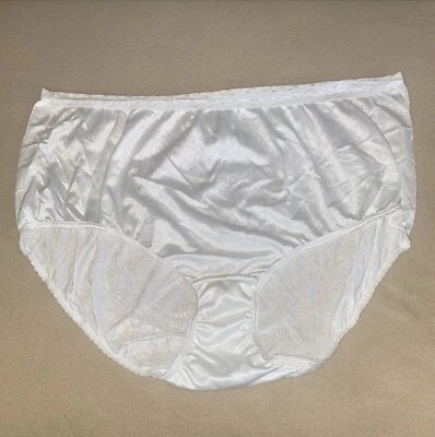 DE COLECCIÓN HANES FIGURA COMPLETA DE NAILON SEDOSO BRAGUITA BLANCA talla 10 retro Sissy Wear #C4 Foto 1 de 4