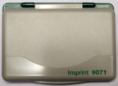 Tampón Tinta VERDE , Tintero Almohadilla para Sello de Caucho 8,5x5,5 cm