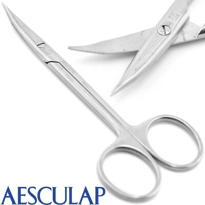 AESCULAP BC171R Stevens Tenotomy Cardiovascular CVD Curved Scissors 4.25" - Image 1 of 4