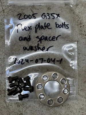 03-08 Infiniti G35 M35 M45 VQ35DE transmisión automática placa flexible pernos espaciadores Foto 1 de 3