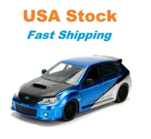 Fast And Furious 2012 Brian's Subaru Impreza WRX STI JADA Diecast Car 8.5" 1:24 - Picture 1 of 11