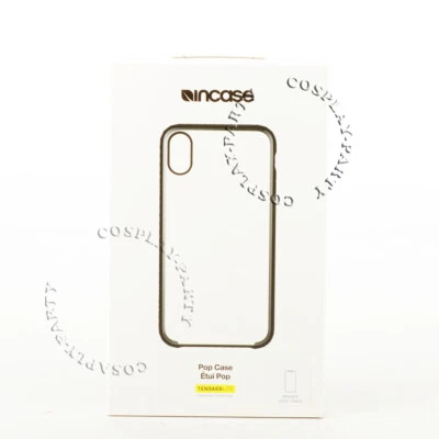 Incase Pop iPhone X / iPhone XS Shockproof Hard Snap Case Cover - Clear / Black - Image 1 of 4
