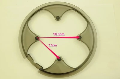 FSA 44 TEETH CHAIN GUARD SMOKED GREY COMPLETE WITH FITTINGS CHAINRING PROTECTOR  - Image 1 of 4