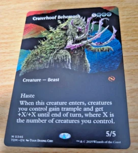1x Craterhoof Behemoth Borderless (Tarkir: Dragonstorm) - Picture 1 of 2