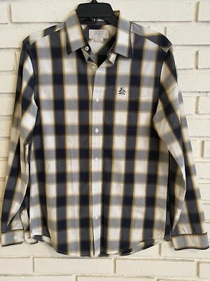 Original Penguin '75 Buffalo Check Plaid Shirt Long Sleeved Button Up Sz Small - Image 1 of 4