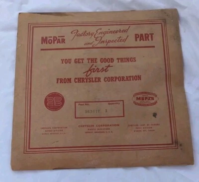 NUEVO DE COLECCIÓN MOPAR 563617 EJE TRASERO HSNG CUBIERTA GAS Dodge Chrysler Plymouth Foto 1 de 4