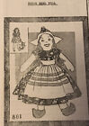 881 Vintage Spinning Wheel Dutch Girl Cloth DOLL Pattern to SEW  (Reproduction)