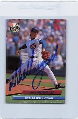 1992 Fleer Ultra #471 Mike Morgan Cubs Signed Auto *K3231 - Image 1 of 2
