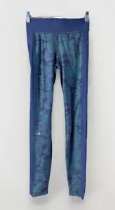 Under Armour Womens Leggings Size Small Striped Compression Athletic Pants - Picture 1 of 8