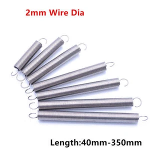 Galvanised Expansion Springs Tension Spring Replacement 2mm Wire Dia for DIY - Picture 1 of 11